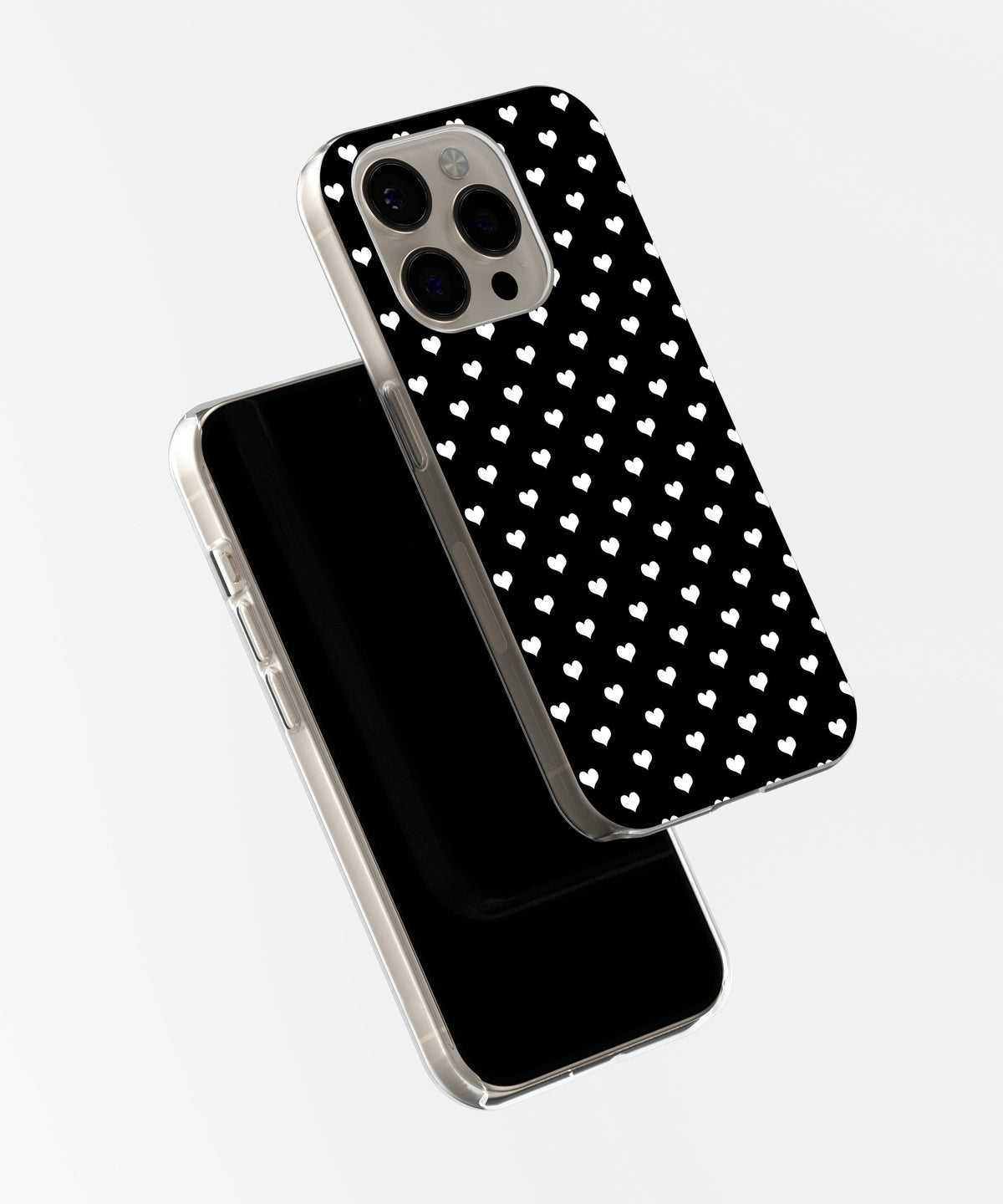 Ebony Euphoria: Glossy Black Floral - iPhone Case-Monochrome Seduction Case-Tousphone-Tough Case-iPhone 15 Pro Max-Tousphone