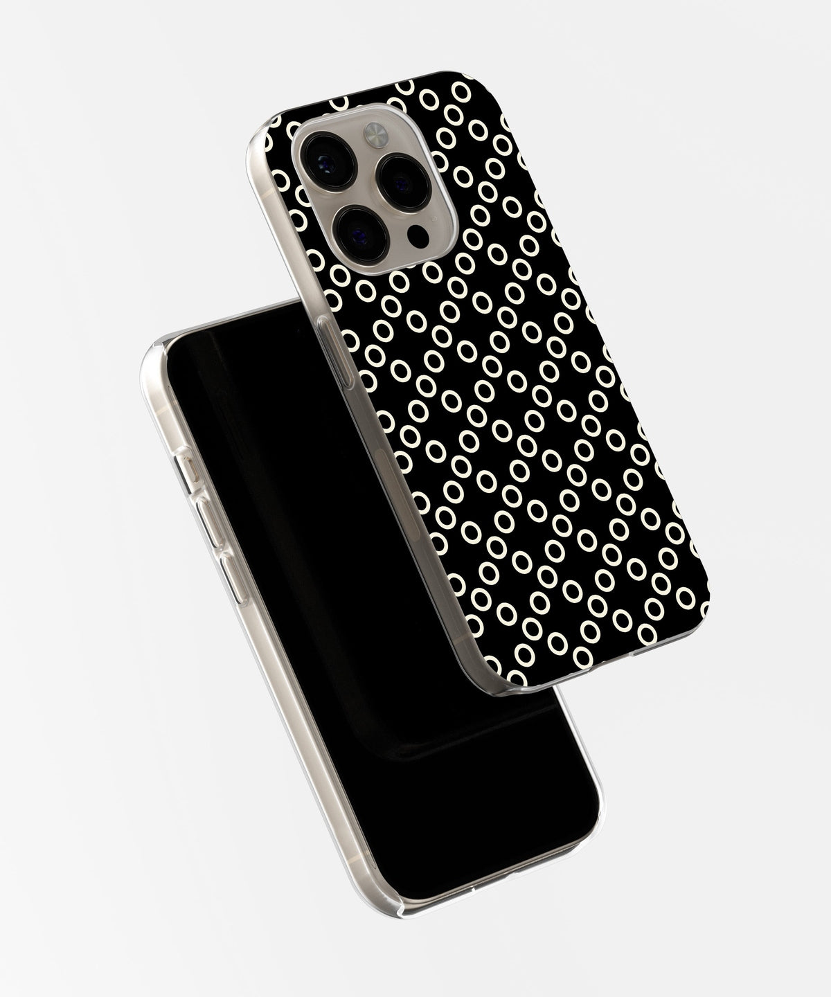 Enigmatic Temptation: Transparent Lace Black - iPhone Case-Monochrome Seduction Case-Tousphone-Tough Case-iPhone 15 Pro Max-Tousphone