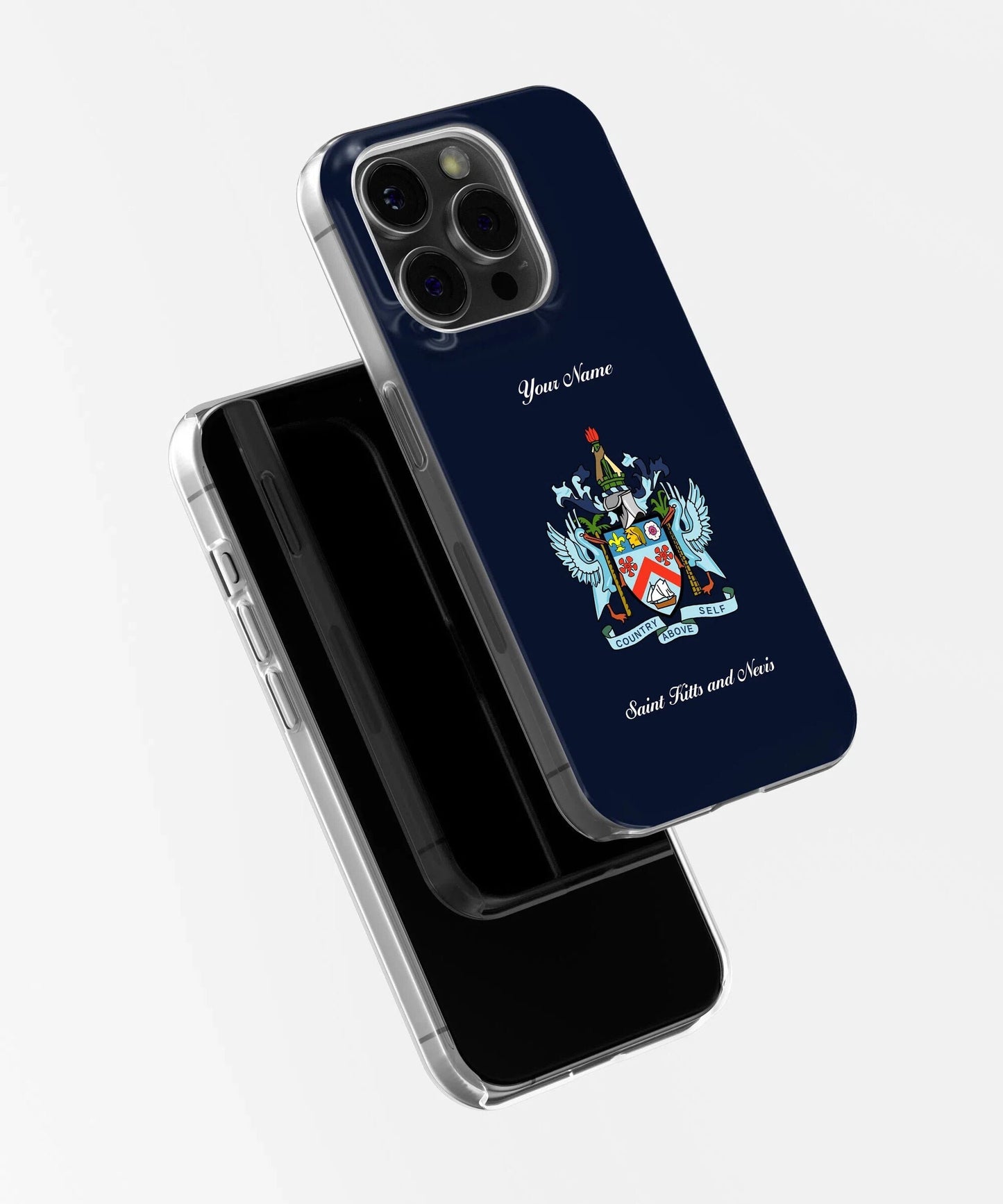 Saint Kitts and Nevis National Emblem - iPhone Tough Phone Case, 15/14/13/12/X/Pro/Max/Plus, Designer case, Passport case - tousphone