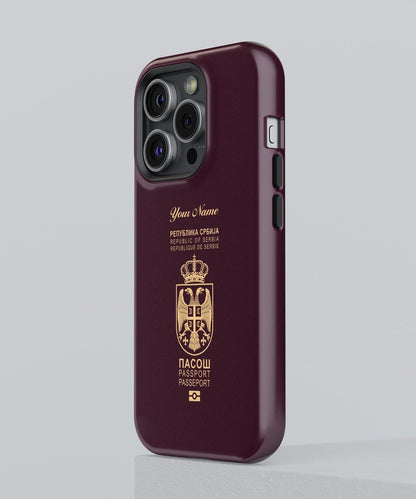 Serbia Passport - iPhone Case