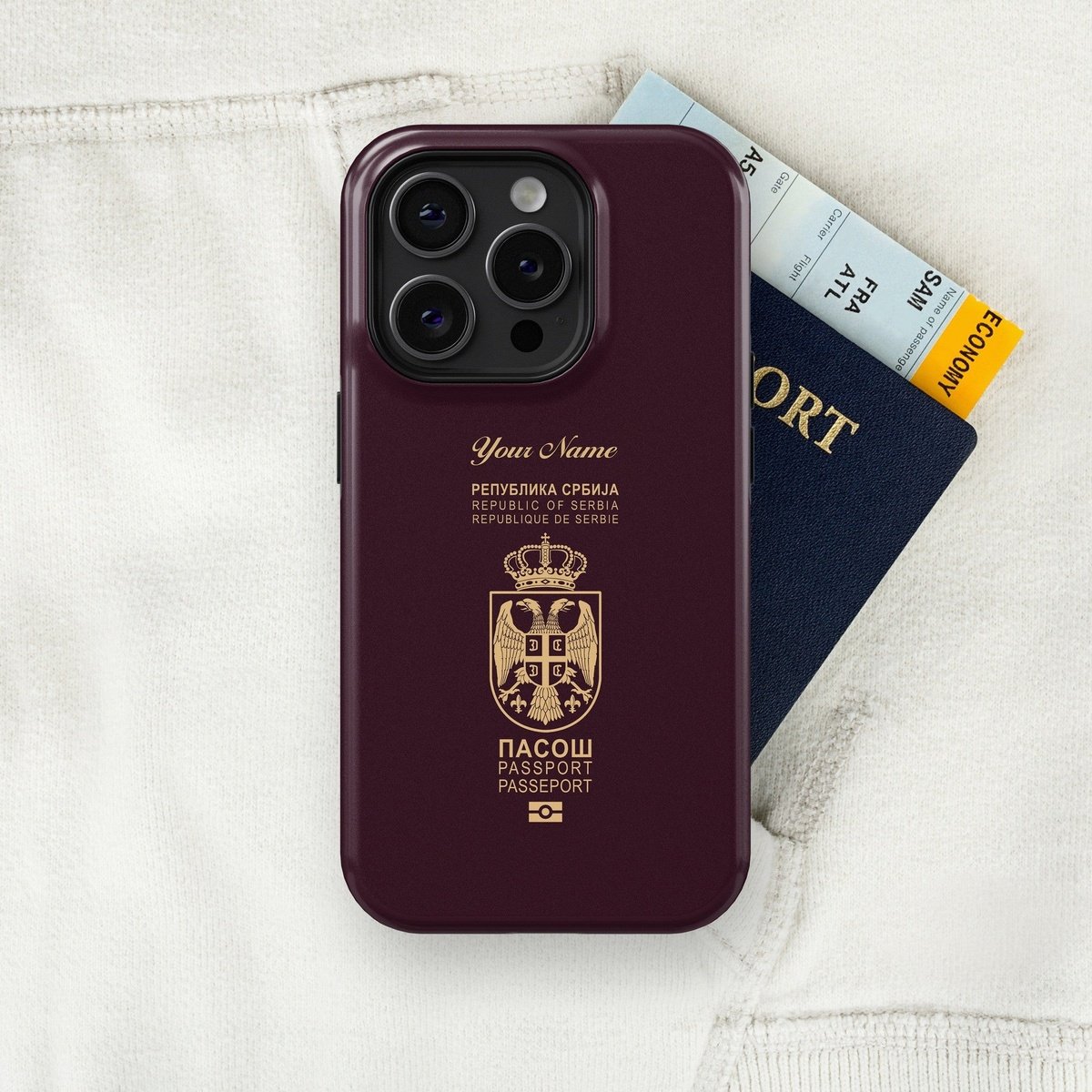 Serbia Passport - iPhone Case Tough Case