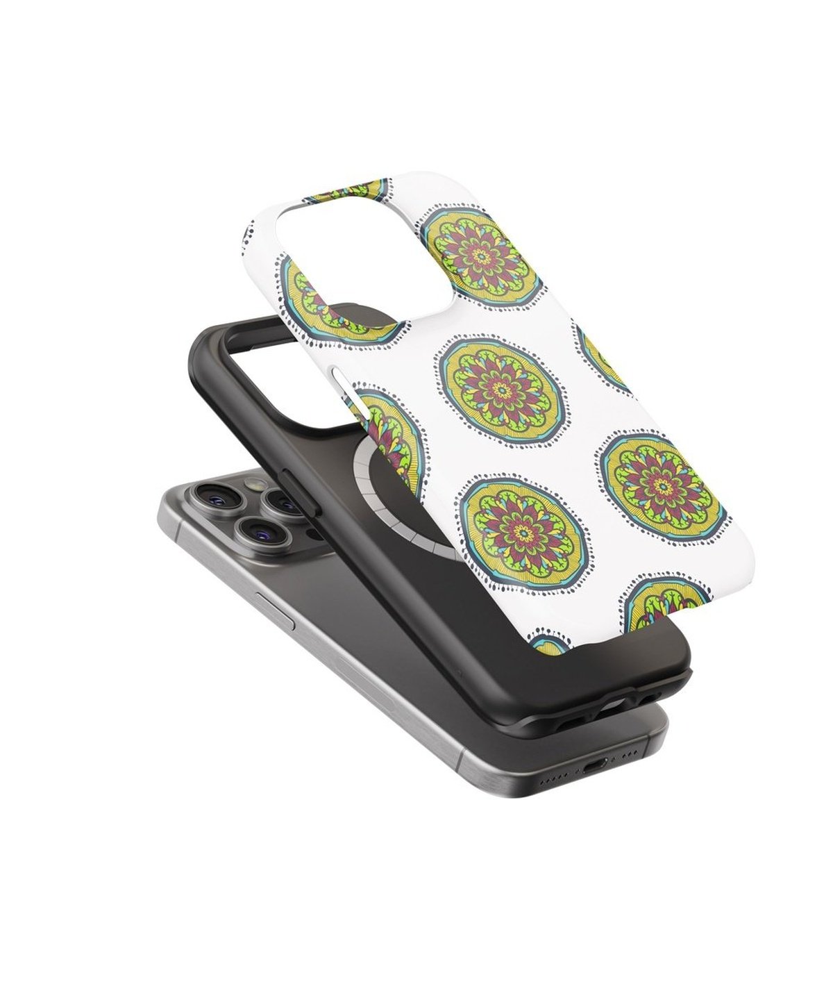 Vibrant Mandalic Melodies - iPhone Case