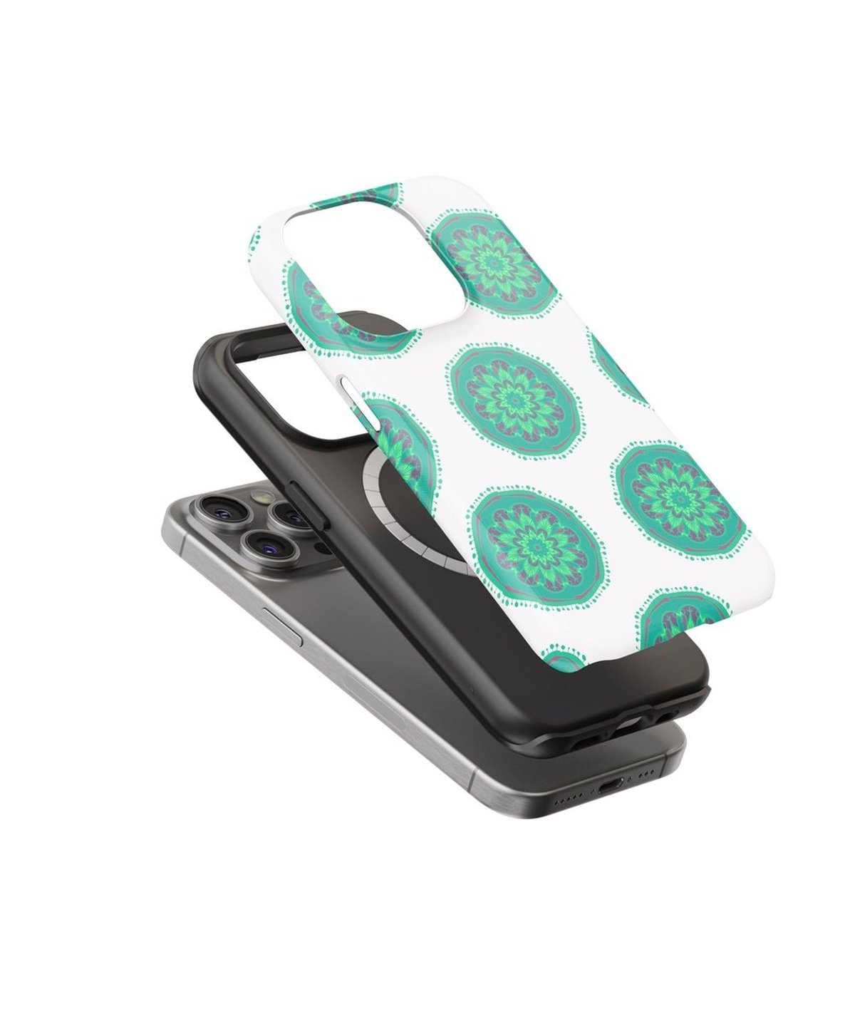 Whirling Mandalic Harmony - iPhone Case