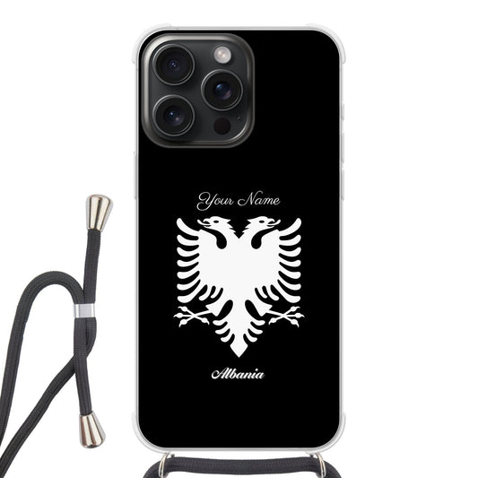 Albania National Emblem Crossbody Phone Case