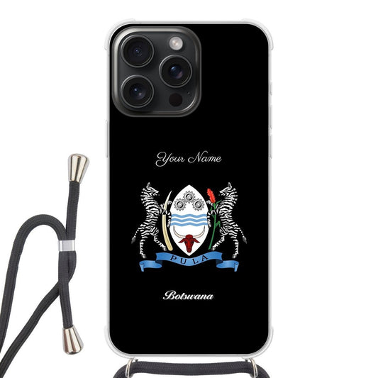 Botswana National Emblem Crossbody Phone Case