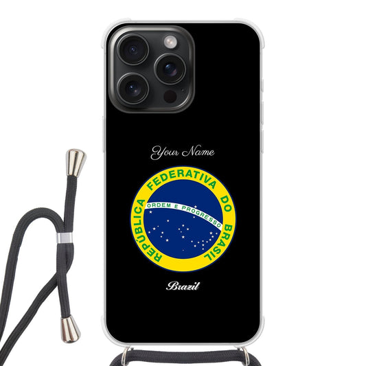 Brazil National Emblem Crossbody Phone Case