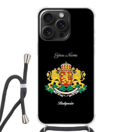 Bulgaria National Emblem Crossbody Phone Case