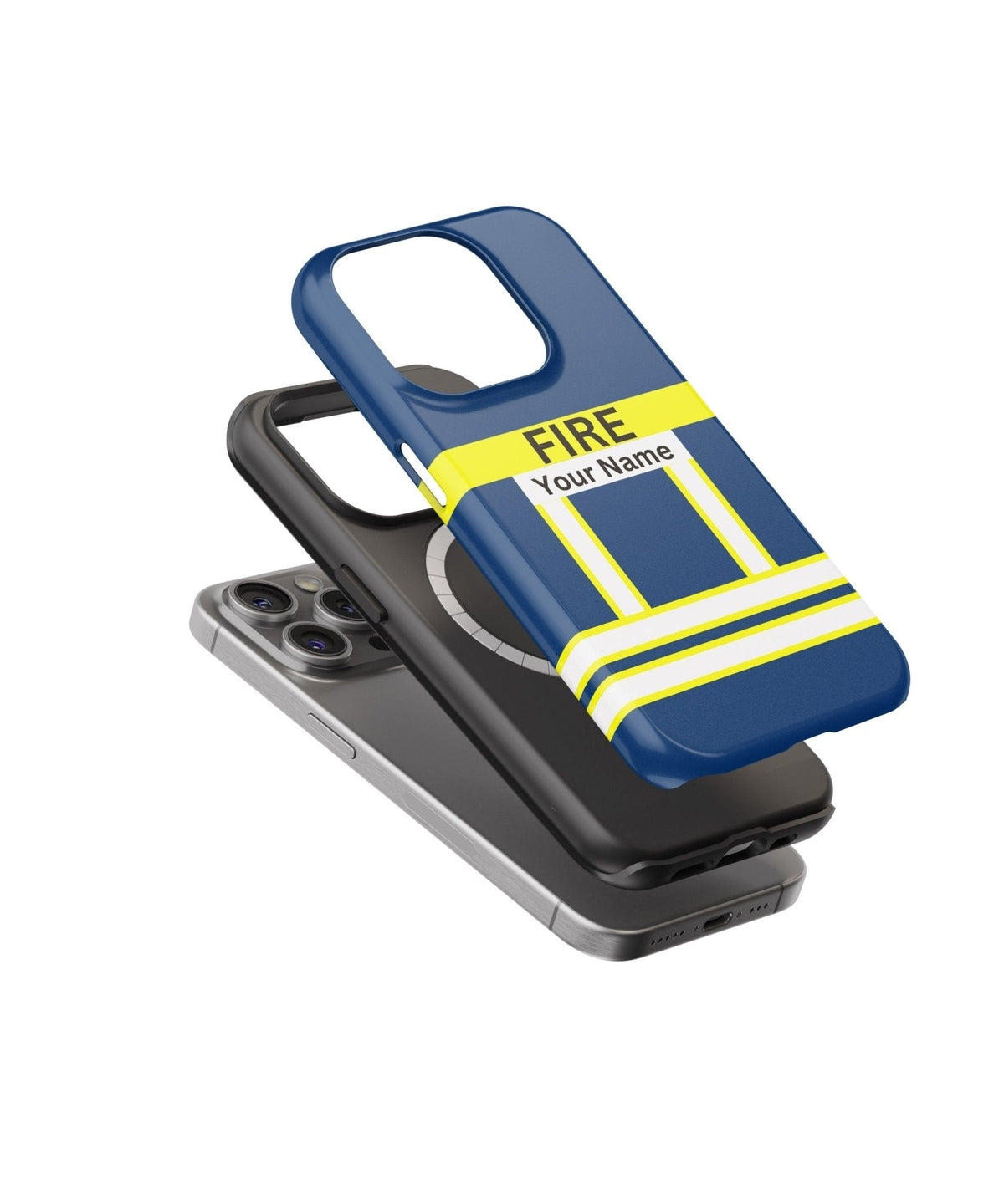 Firefighter Blue Personalizable - iPhone Case