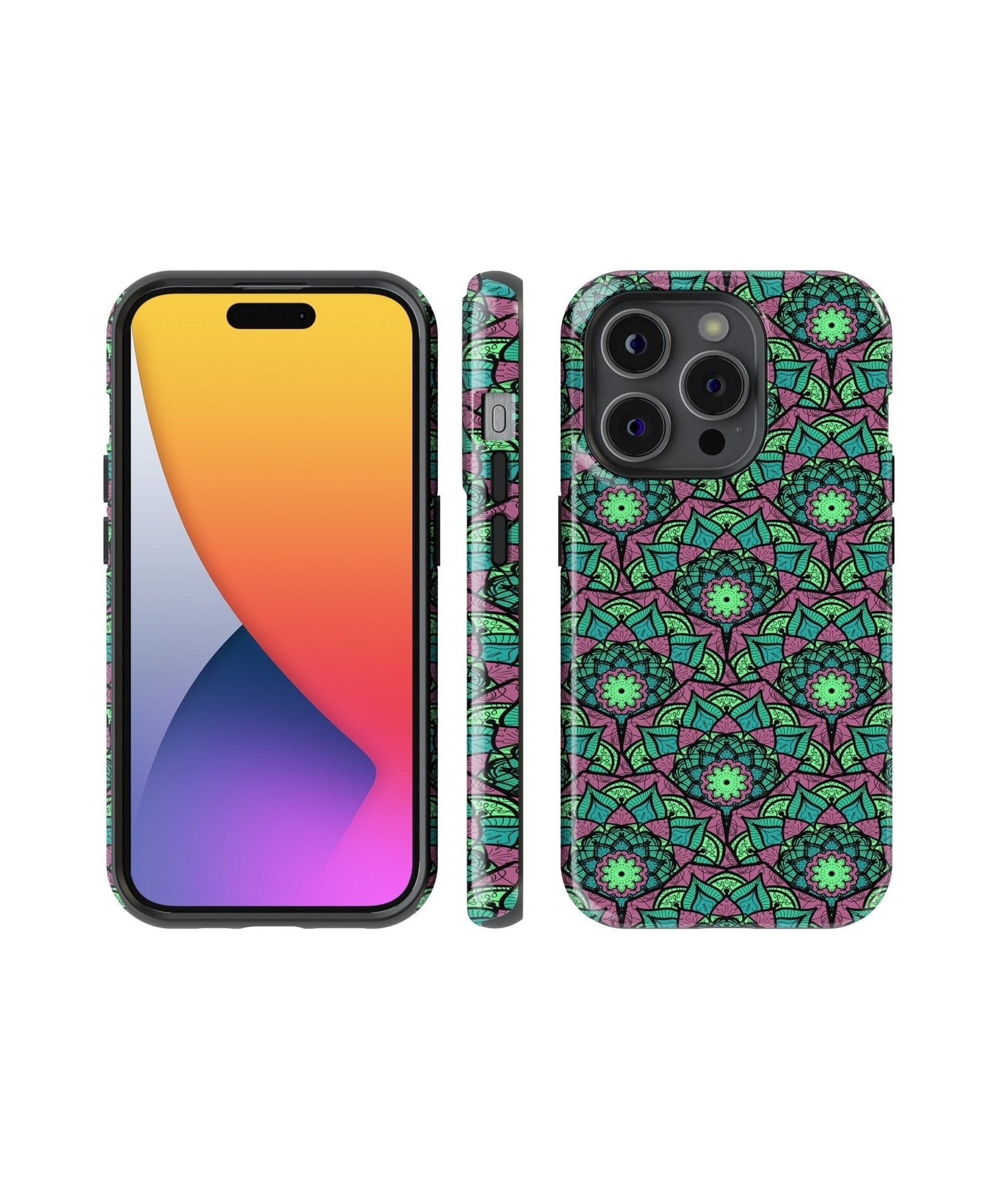 Kaleidoscopic Mandalic Patterns - iPhone Case