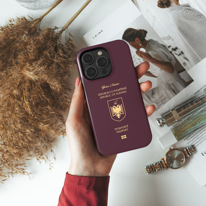 Albania Passport Phone Case