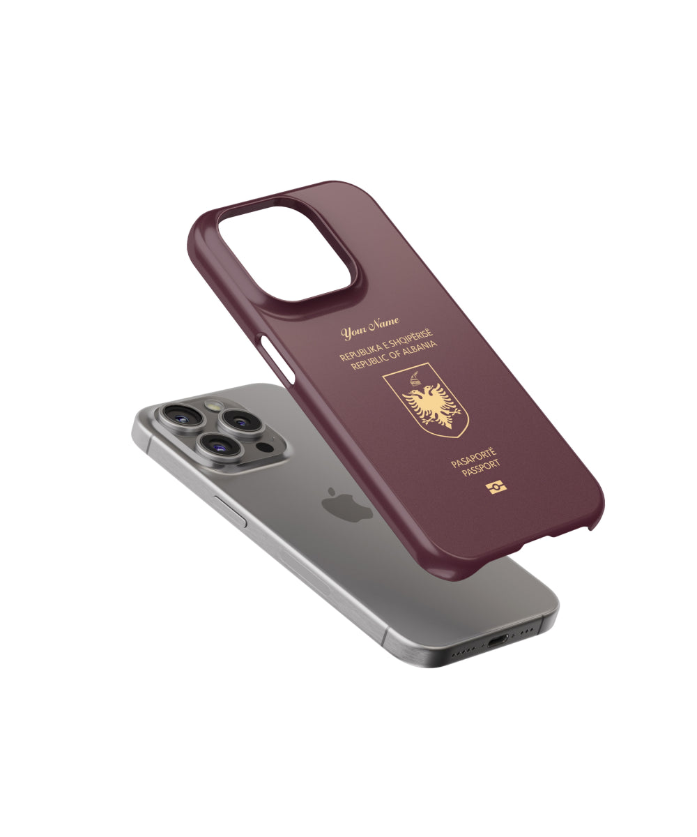 Albania Passport Phone Case