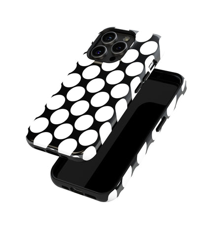 Arctic Kiss: Icy White Glitter - iPhone Case-Monochrome Seduction Case-Tousphone-Tough Case-iPhone 15 Pro Max-Tousphone
