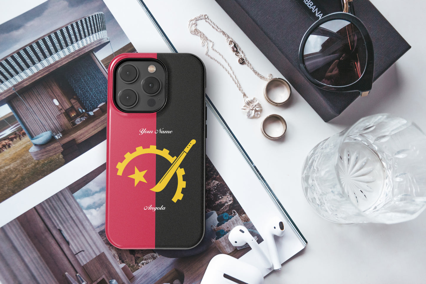 Angola National Emblem Phone Case