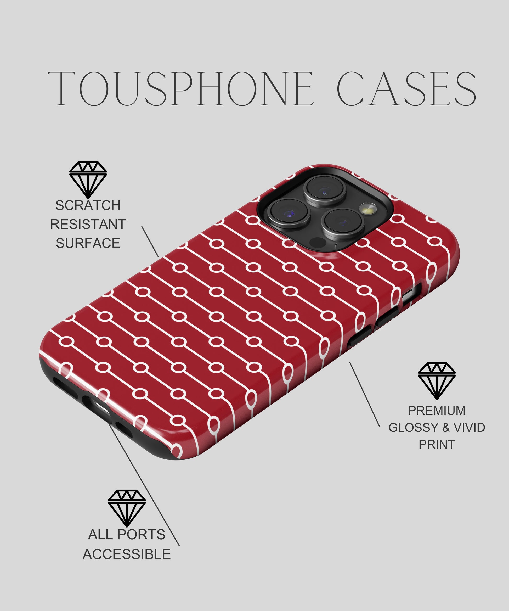 Arcane Beauty - iPhone Case-Red Tempation Case-Tousphone-iPhone 15 Pro Max-Tousphone