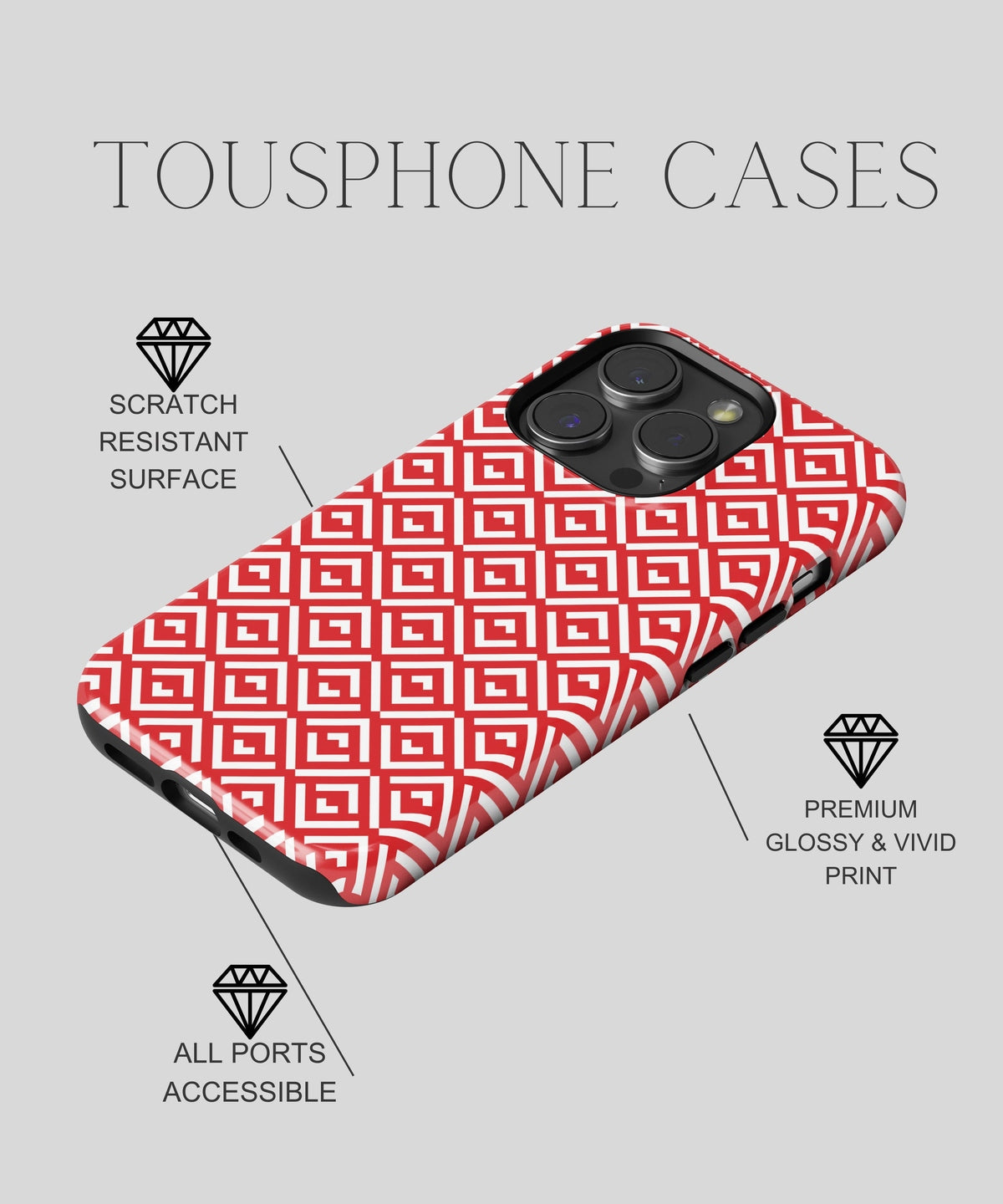 Arcane Charms - iPhone Case-Red Tempation Case-Tousphone-iPhone 15 Pro Max-Tousphone