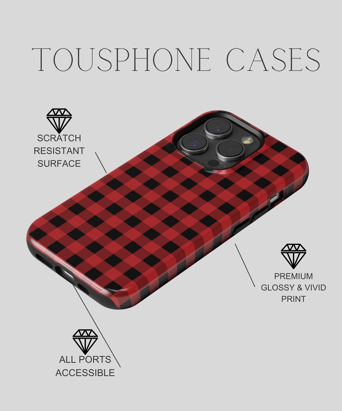 Arcane Elegance - iPhone Case-Red Tempation Case-Tousphone-iPhone 15 Pro Max-Tousphone