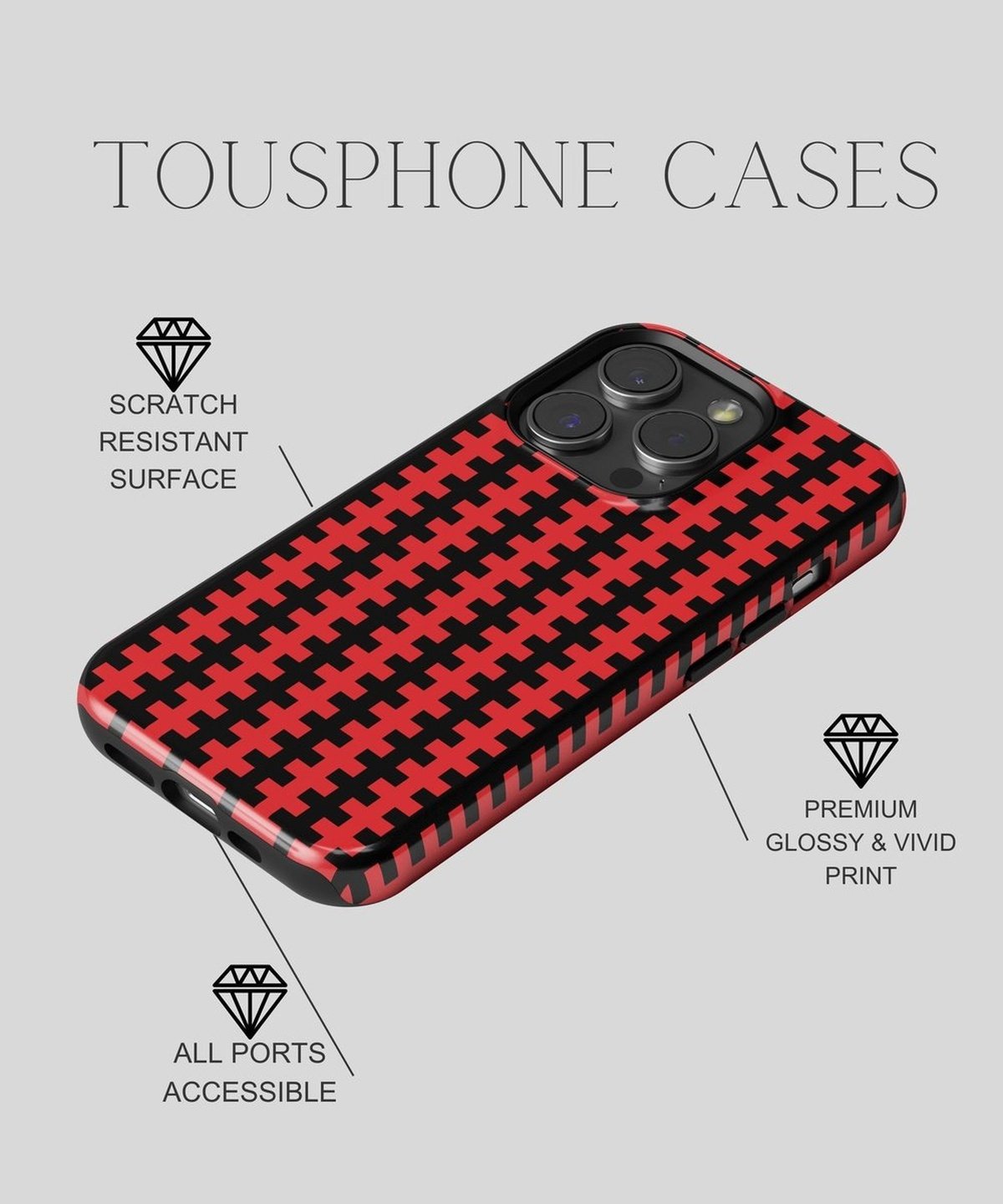 Arcane Whispers - iPhone Case-Red Tempation Case-Tousphone-iPhone 15 Pro Max-Tousphone