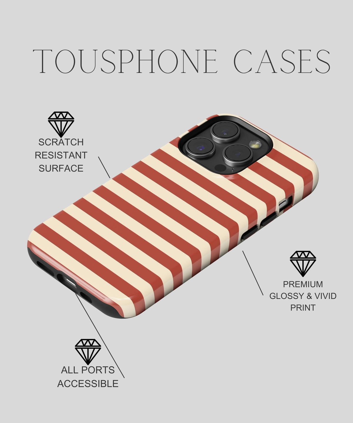 Arousing Adornments - iPhone Case-Red Tempation Case-Tousphone-iPhone 15 Pro Max-Tousphone