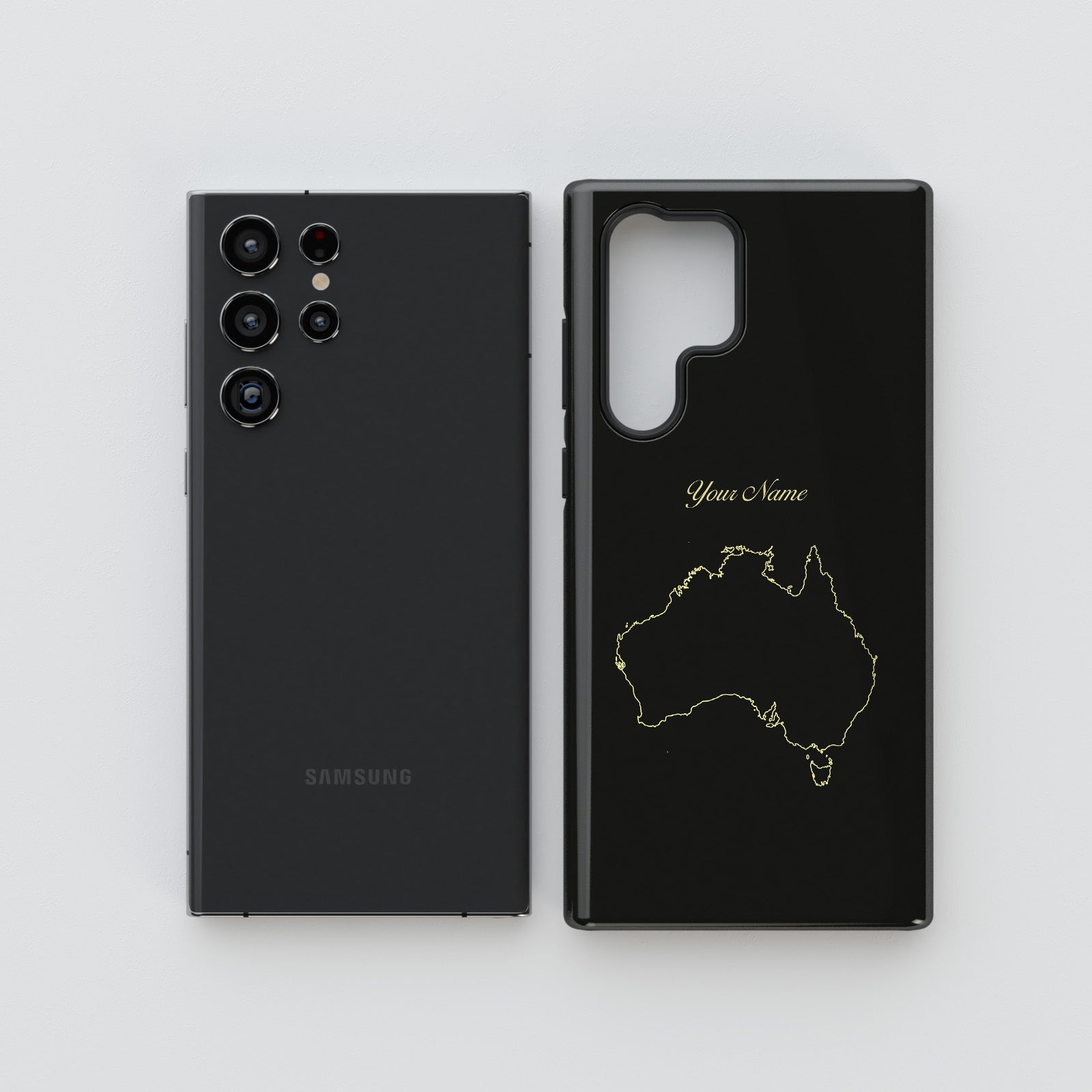 Australia Country Map - Samsung Galaxy S Case-Country Map Case-Tousphone-Galaxy S24 Ultra-Tough Case-Tousphone