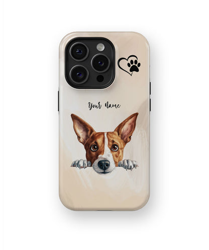 Basenji Hund Handytasche