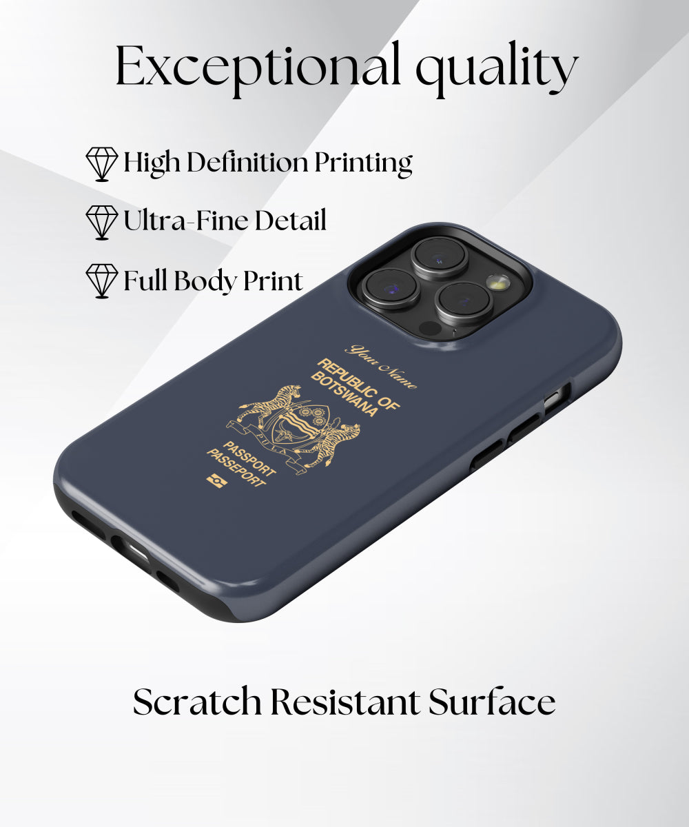 Botswana Passport Phone Case