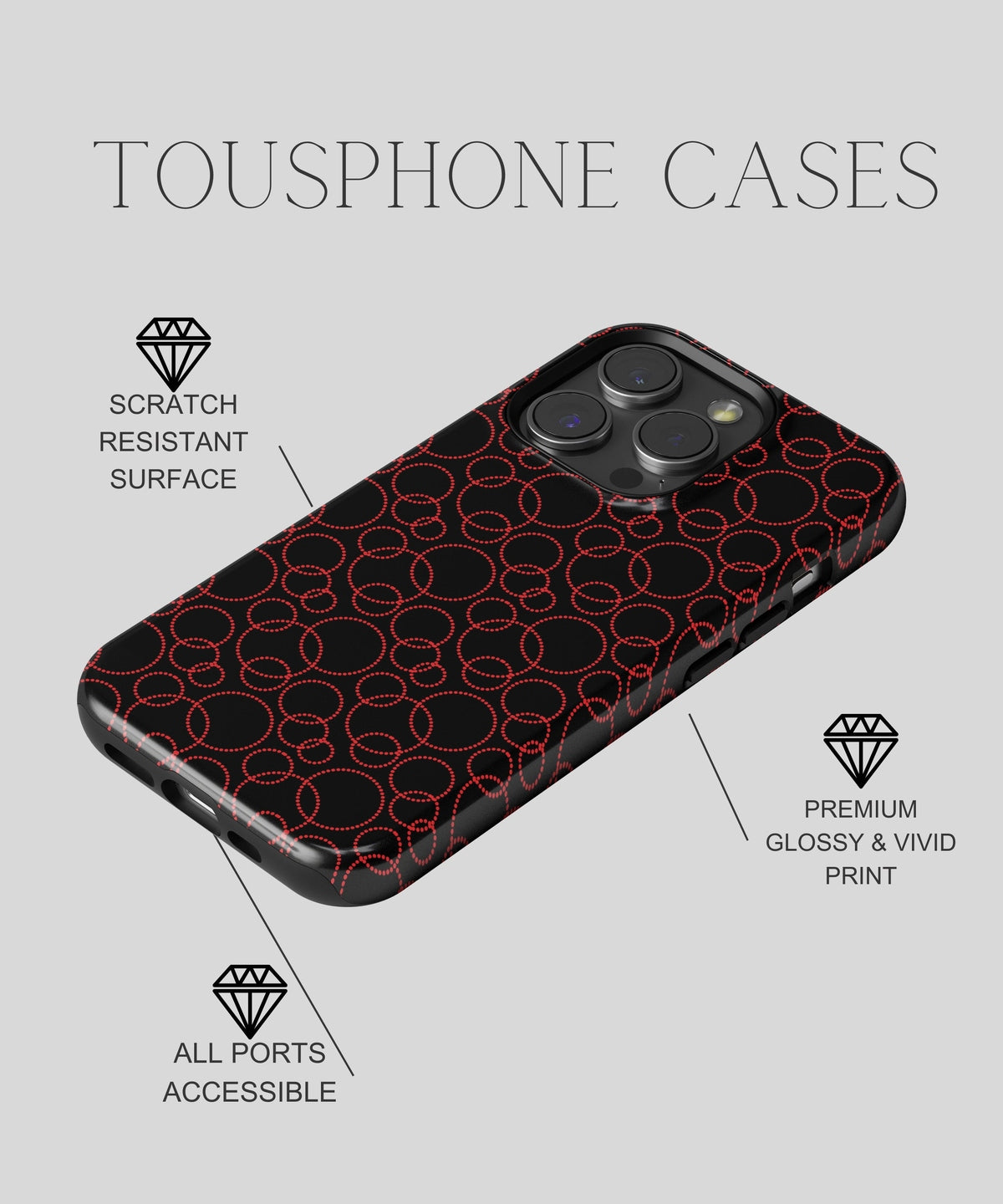 Captivating Crescendo - iPhone Case-Red Tempation Case-Tousphone-iPhone 15 Pro Max-Tousphone