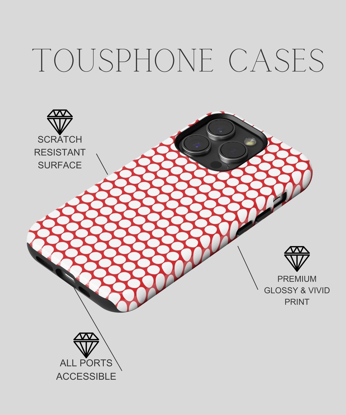 Captivating Seduction - iPhone Case-Red Tempation Case-Tousphone-iPhone 15 Pro Max-Tousphone