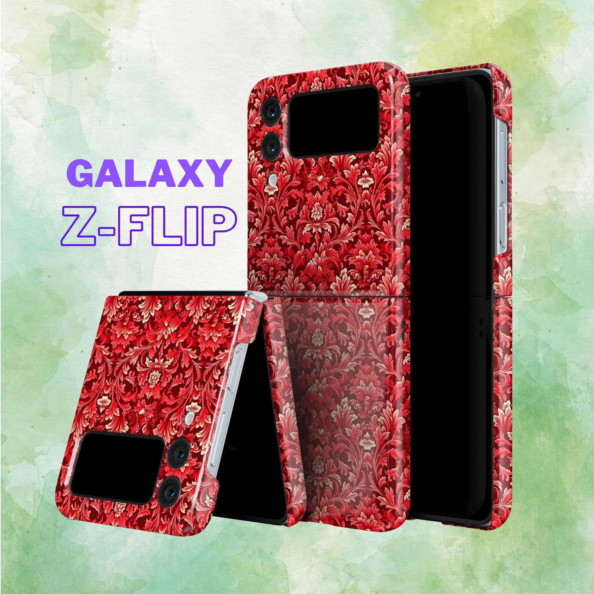 Cardinal Carpets Red Flowers in Full Glory - Samsung Galaxy Z Flip-Flower Phone Case-Tousphone-Tough Case-Galaxy Z Flip 5-Tousphone