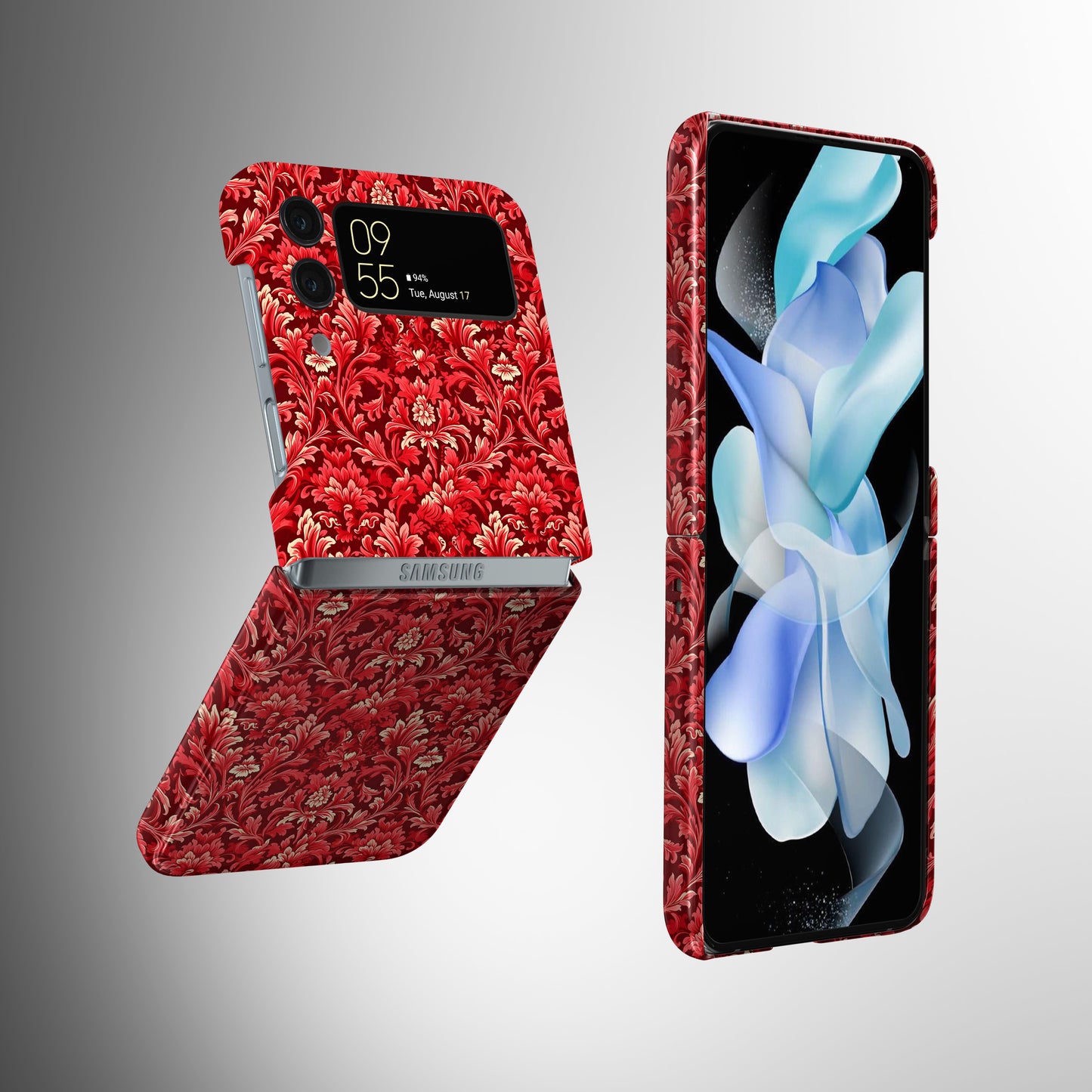 Cardinal Carpets Red Flowers in Full Glory - Samsung Galaxy Z Flip-Flower Phone Case-Tousphone-Tough Case-Galaxy Z Flip 5-Tousphone