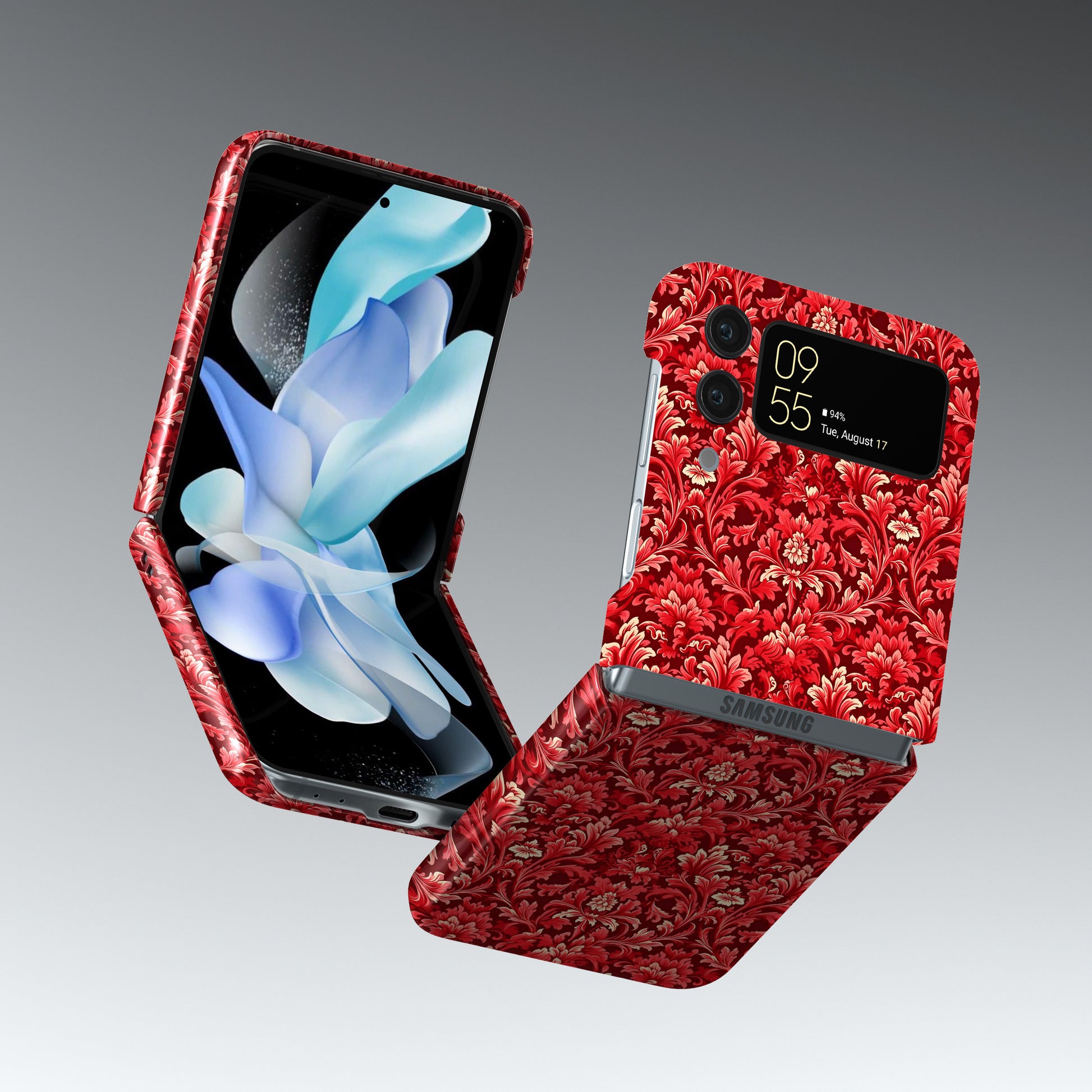 Cardinal Carpets Red Flowers in Full Glory - Samsung Galaxy Z Flip-Flower Phone Case-Tousphone-Tough Case-Galaxy Z Flip 5-Tousphone