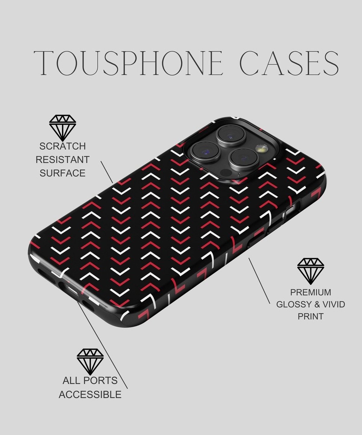 Celestial Intrigue - iPhone Case-Red Tempation Case-Tousphone-iPhone 15 Pro Max-Tousphone