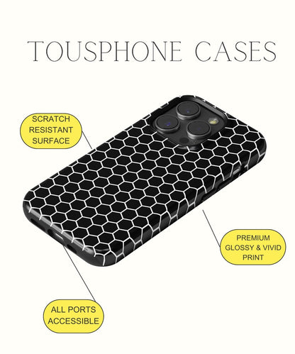 Celestial Melodies: Dancing in Monochrome Splendor - iPhone Case-Monochrome Seduction Case-Tousphone-Tough Case-iPhone 15 Pro Max-Tousphone