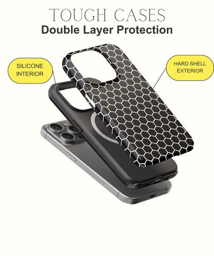 Celestial Melodies: Dancing in Monochrome Splendor - iPhone Case-Monochrome Seduction Case-Tousphone-Tough Case-iPhone 15 Pro Max-Tousphone