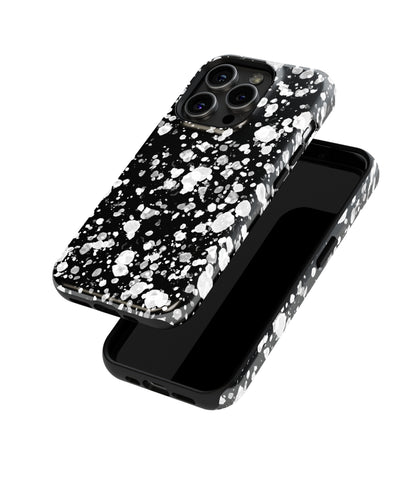 Celestial Obsession: Moonlit White Glitter - iPhone Case-Monochrome Seduction Case-Tousphone-Tough Case-iPhone 15 Pro Max-Tousphone