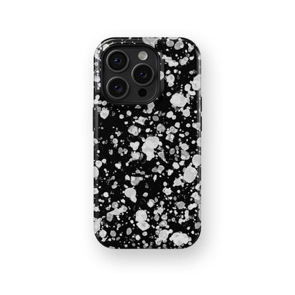Celestial Obsession: Moonlit White Glitter - iPhone Case-Monochrome Seduction Case-Tousphone-Tough Case-iPhone 15 Pro Max-Tousphone
