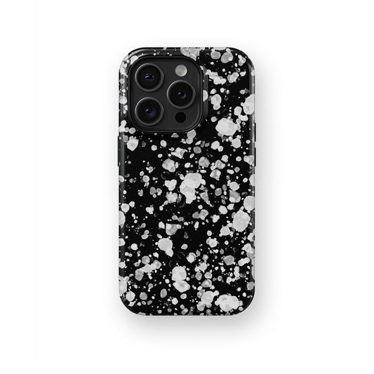 Celestial Obsession: Moonlit White Glitter - iPhone Case-Monochrome Seduction Case-Tousphone-Tough Case-iPhone 15 Pro Max-Tousphone
