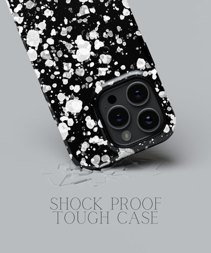 Celestial Obsession: Moonlit White Glitter - iPhone Case-Monochrome Seduction Case-Tousphone-Tough Case-iPhone 15 Pro Max-Tousphone
