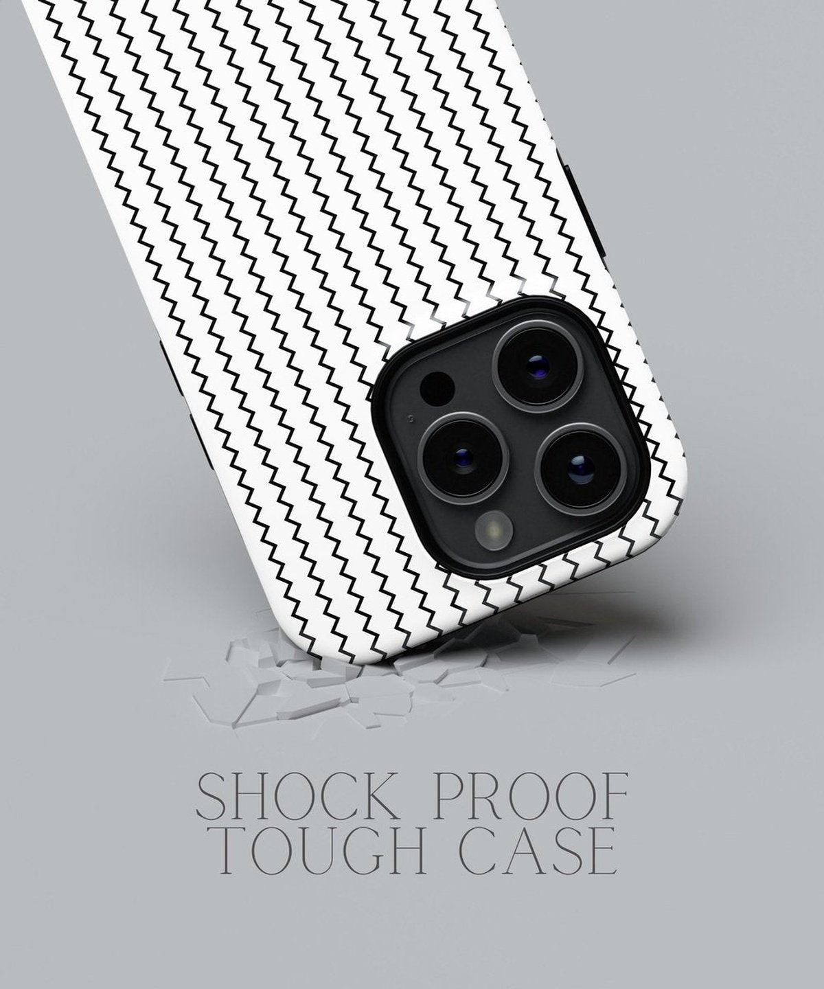 Celestial Romance: Moonlit White Glitter - iPhone Case-Monochrome Seduction Case-Tousphone-Tough Case-iPhone 15 Pro Max-Tousphone