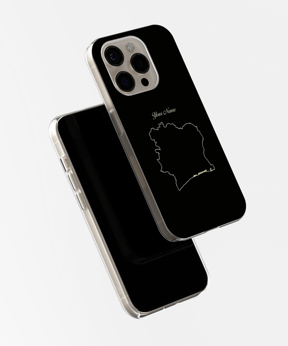 Cote Di (Ivory Coast) Country Map - iPhone Case-Country Map Case-Tousphone-Soft Case-iPhone 15 Pro Max-Tousphone