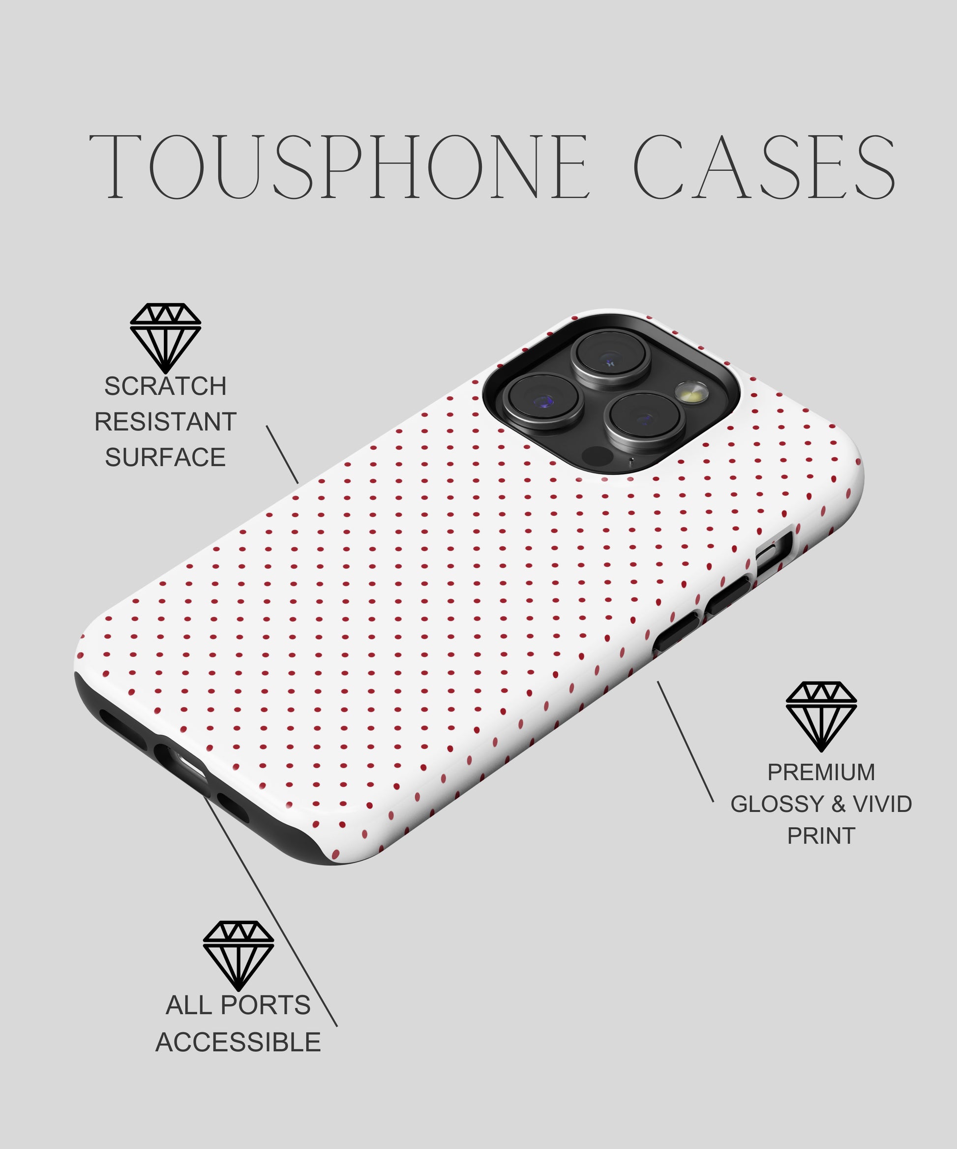 Cryptic Charms - iPhone Case-Red Tempation Case-Tousphone-iPhone 15 Pro Max-Tousphone