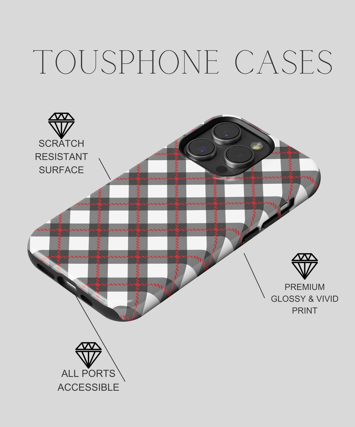 Cryptic Enigma - iPhone Case-Red Tempation Case-Tousphone-iPhone 15 Pro Max-Tousphone