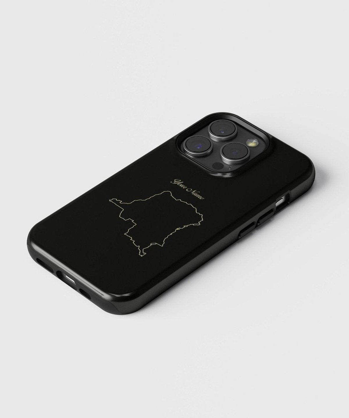 Democratic Republic of the Congo Country Map - iPhone Case-Country Map Case-Tousphone-Tough Case-iPhone 15 Pro Max-Tousphone