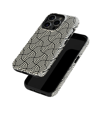 Ebony Allure: Dark Floral Black - iPhone Case-Monochrome Seduction Case-Tousphone-Tough Case-iPhone 15 Pro Max-Tousphone