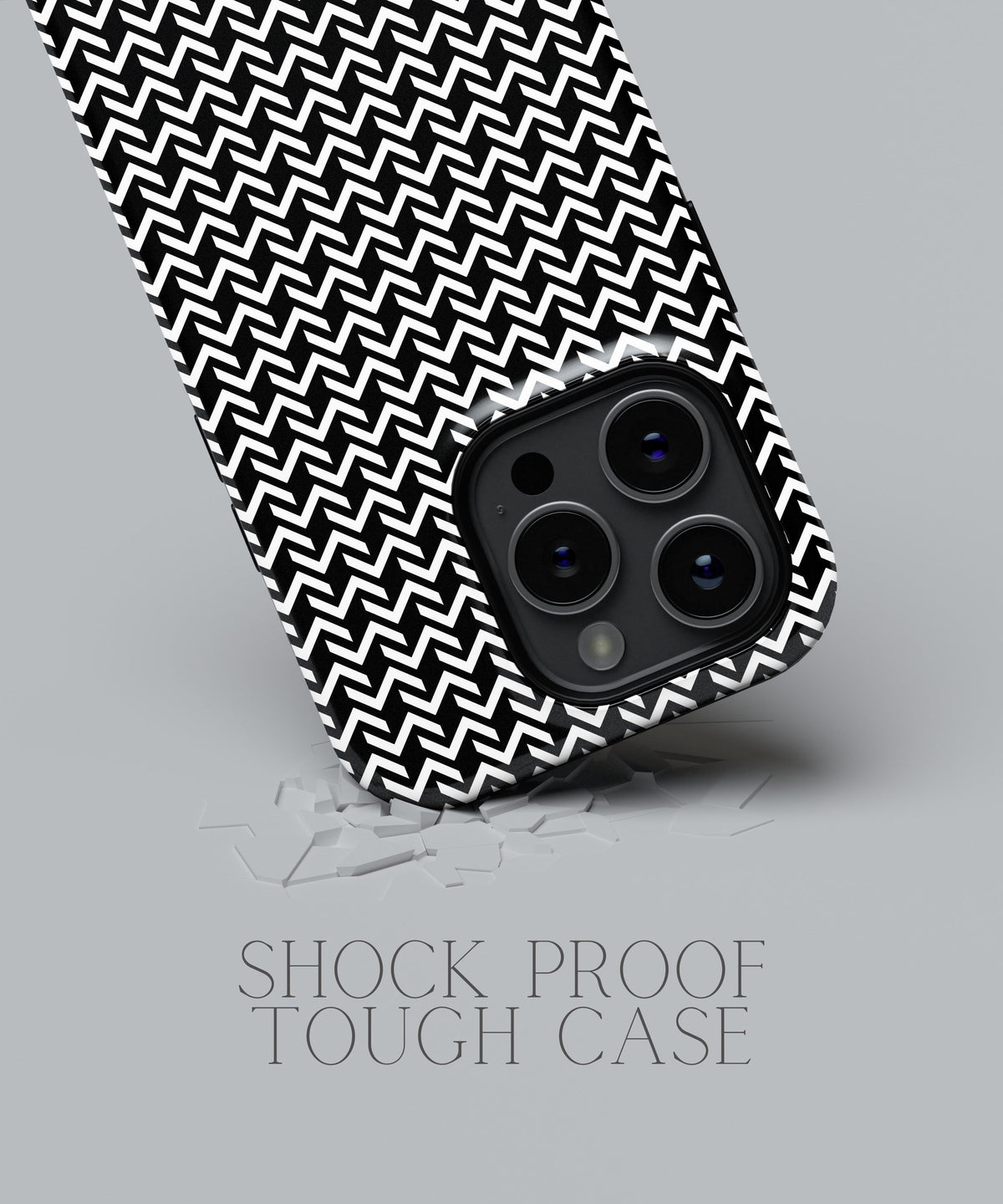 Ebony Embrace: Dark Floral Black - iPhone Case-Monochrome Seduction Case-Tousphone-Tough Case-iPhone 15 Pro Max-Tousphone