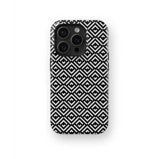 Enigmatic Allure: Transparent Black Lace - iPhone Case-Monochrome Seduction Case-Tousphone-Tough Case-iPhone 15 Pro Max-Tousphone