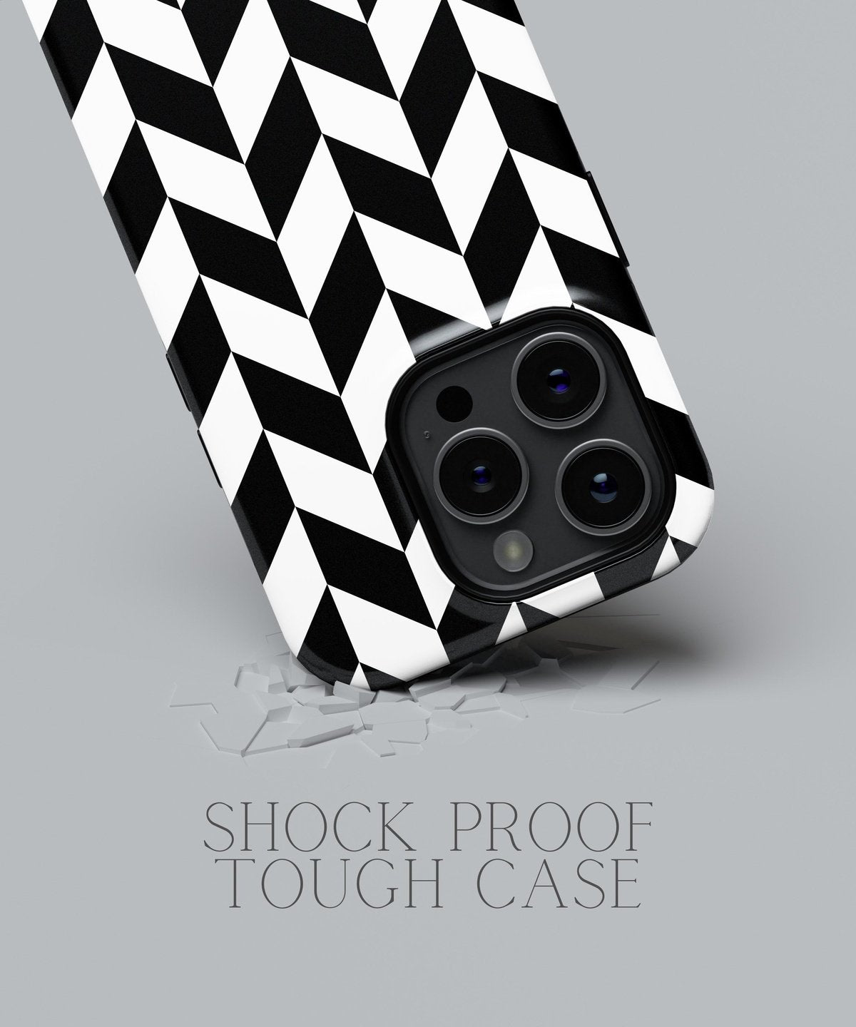 Enigmatic Allure: Transparent White Lace - iPhone Case-Monochrome Seduction Case-Tousphone-Tough Case-iPhone 15 Pro Max-Tousphone