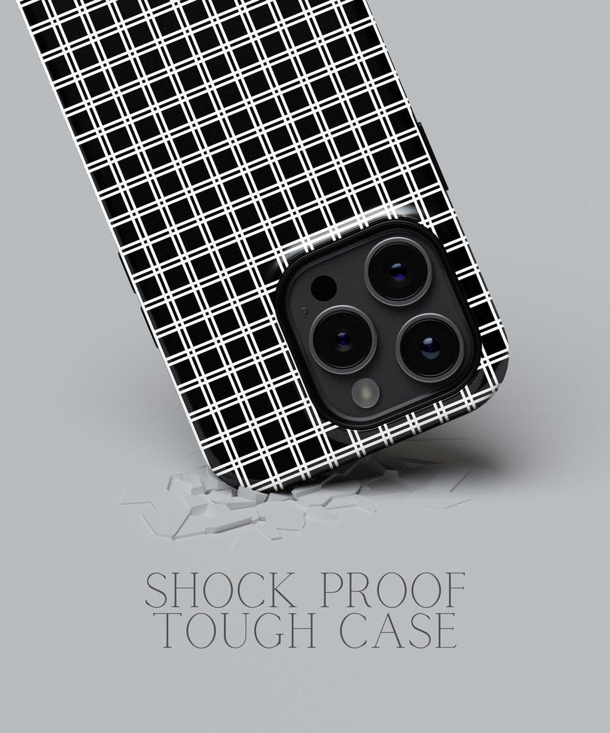 Enigmatic Whispers: Transparent Lace Black - iPhone Case-Monochrome Seduction Case-Tousphone-Tough Case-iPhone 15 Pro Max-Tousphone