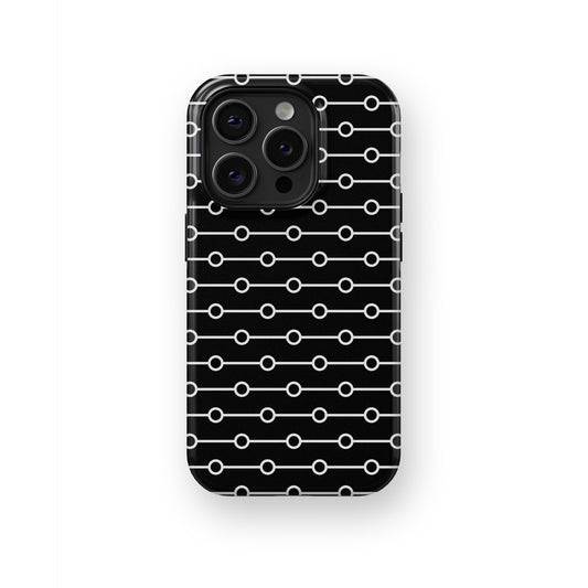 Enigmatic Whispers: Transparent White Lace - iPhone Case-Monochrome Seduction Case-Tousphone-Tough Case-iPhone 15 Pro Max-Tousphone