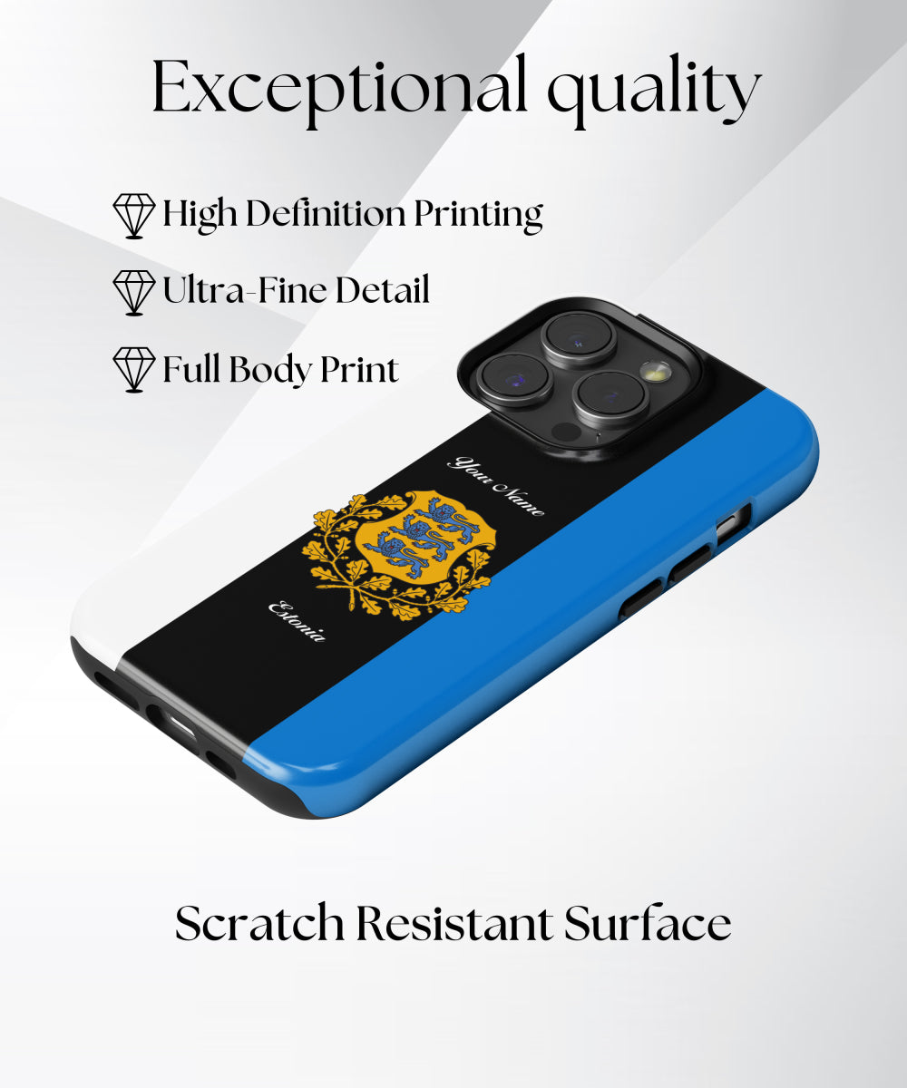 Estonia National Emblem Phone Case