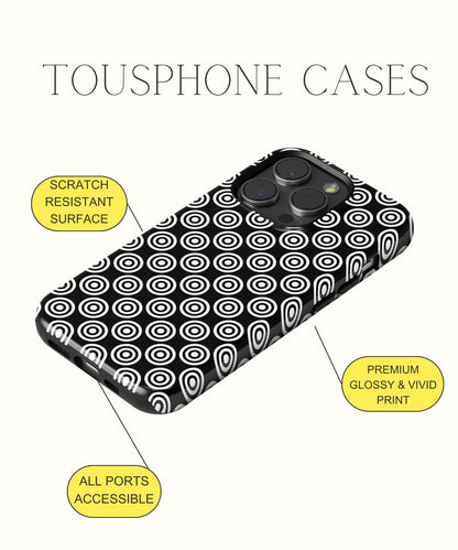 Ethereal Allure: Intricate White Lace - iPhone Case-Monochrome Seduction Case-Tousphone-Tough Case-iPhone 15 Pro Max-Tousphone